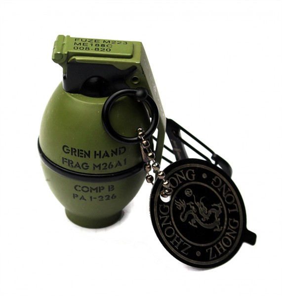 Зажигалка Осколочная граната M26A1 с карабином Зажигалка Осколочная граната M26A1 с карабином