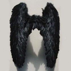 Крылья черный ангел  большие 60х58см