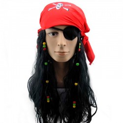 Перука з банданою Пірата Перука з банданою Пірата