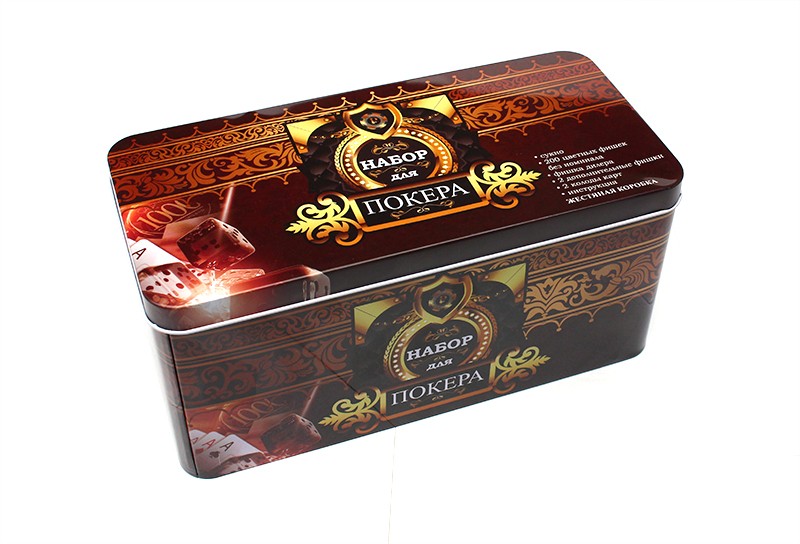 Набор для игры в покер на 200 фишек с номиналом Набор для игры в покер на 200 фишек с номиналом