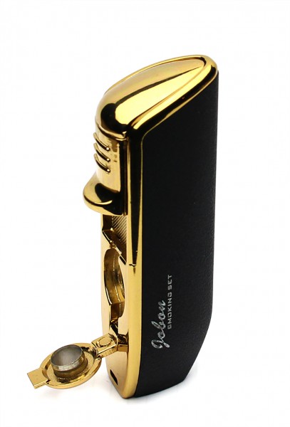 Зажигалка сигарная JOBON тройное пламя с пробойником Зажигалка сигарная JOBON тройное пламя с пробойником