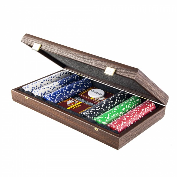 Набор для покера на 300 фишек в кейсе MANOPOULOS PXL20.300 Набор для покера на 300 фишек в кейсе MANOPOULOS PXL20.300