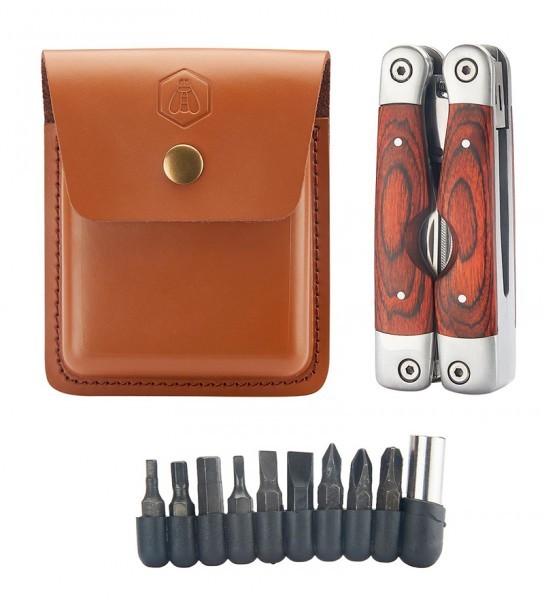 Багатофункціональний ніж мультитул LAGUIOLE, 11 функцій з набором біт та шкіряним чохлом . Багатофункціональний ніж мультитул LAGUIOLE, 11 функцій з набором біт та шкіряним чохлом .