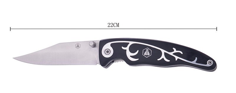 Складаний мисливський ніж 21,5 см LAGUIOLE, чорне дерево пакка з металевим візерунком . Складаний мисливський ніж 21,5 см LAGUIOLE, чорне дерево пакка з металевим візерунком .