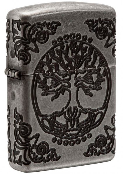 Запальничка армована Zippo Armor Tree of Life Antique Silver античне срібло Запальничка армована Zippo Armor Tree of Life Antique Silver античне срібло