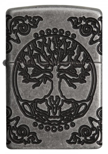 Запальничка армована Zippo Armor Tree of Life Antique Silver античне срібло Запальничка армована Zippo Armor Tree of Life Antique Silver античне срібло