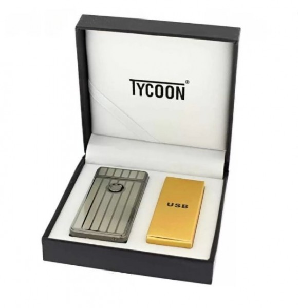 Зажигалка электроимпульсная USB Tycoon Arc на две дуги подарочная коробка Франция Зажигалка электроимпульсная USB Tycoon Arc на две дуги подарочная коробка Франция