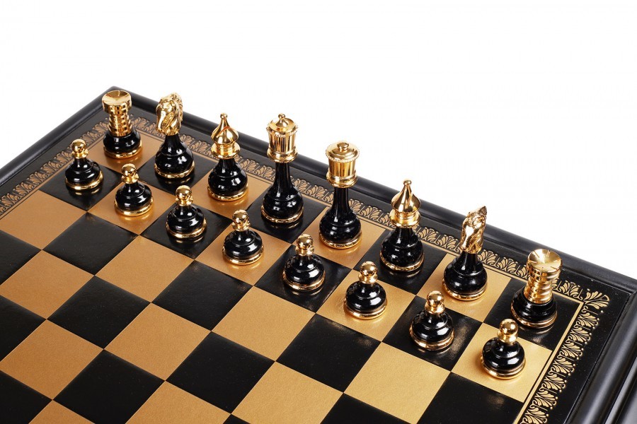 Шахматный столик и шахматы ITALFAMA G150GSBN+TAV217N Шахматный столик и шахматы ITALFAMA G150GSBN+TAV217N