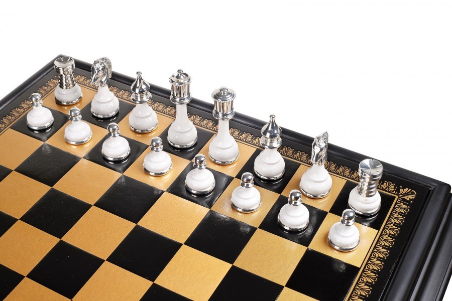 Шахматный столик и шахматы ITALFAMA G150GSBN+TAV217N Шахматный столик и шахматы ITALFAMA G150GSBN+TAV217N