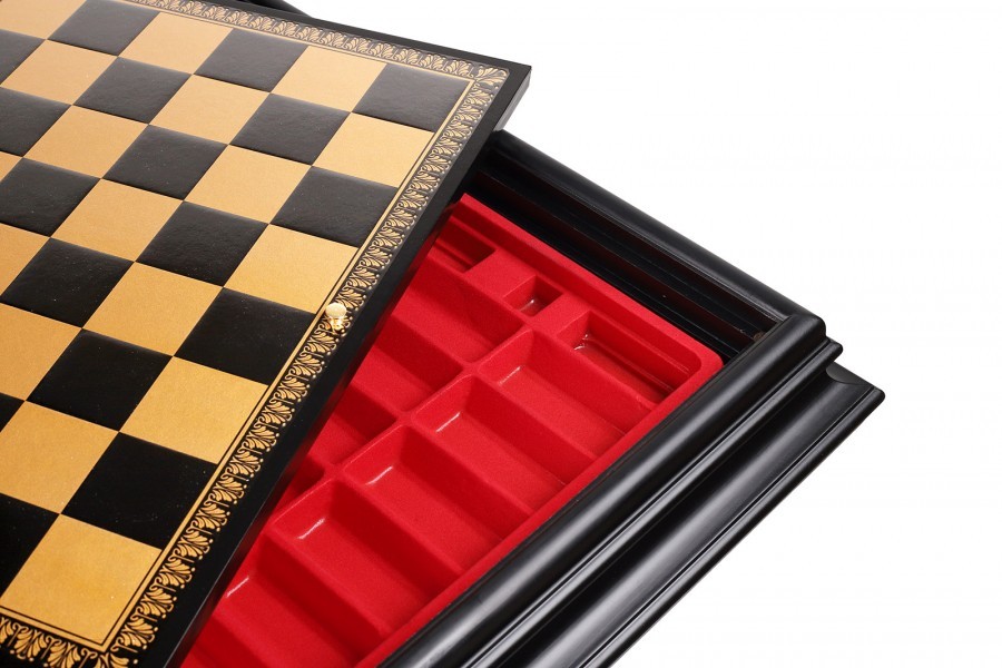 Шахматный столик и шахматы ITALFAMA G150GSBN+TAV217N Шахматный столик и шахматы ITALFAMA G150GSBN+TAV217N