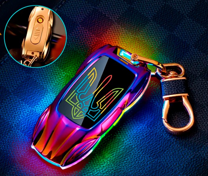 Usb зажигалка Герб Украины с подсветкой в подарочной упаковке Usb зажигалка Герб Украины с подсветкой в подарочной упаковке