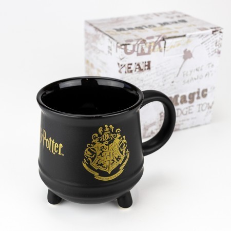 Кружка фигурная Гарри Поттер Котел с гербом Хогвардса Кружка фигурная Гарри Поттер Котел с гербом Хогвардса