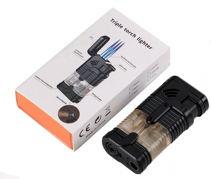 Зажигалка Triple Torch Lighter в подарочной упаковке Зажигалка Triple Torch Lighter в подарочной упаковке