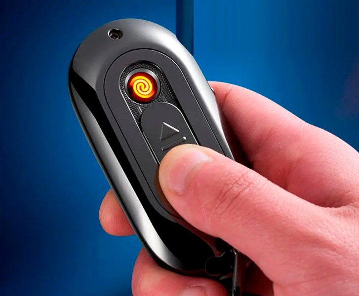 Зажигалка брелок usb с подсветкой в подарочной упаковке Зажигалка брелок usb с подсветкой в подарочной упаковке