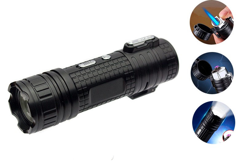 Зажигалка usb импульсная + турбо газовая + фонарик Wellandt в подарочной упаковке Зажигалка usb импульсная + турбо газовая + фонарик Wellandt в подарочной упаковке