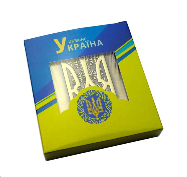 Портсигар металевий на 20 цигарок Герб України Портсигар металевий на 20 цигарок Герб України