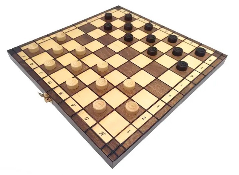 Набор шахматы и шашки средние с-165b Набор шахматы и шашки средние с-165b