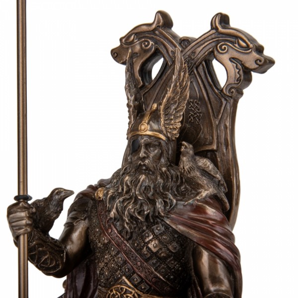 Статуэтка Veronese Один на троне с волками 25х17х11 см Статуэтка Veronese Один на троне с волками 25х17х11 см