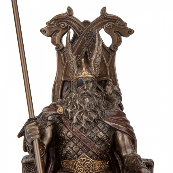 Статуэтка Veronese Один на троне с волками 25х17х11 см Статуэтка Veronese Один на троне с волками 25х17х11 см