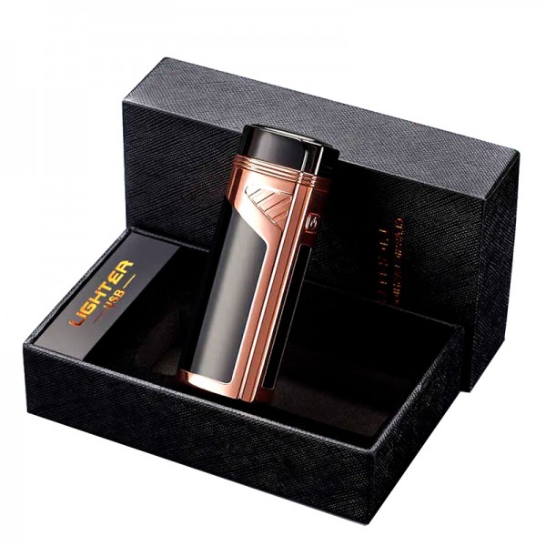 Електронна газова запальничка Lighter з 3 форсунками для сигар Електронна газова запальничка Lighter з 3 форсунками для сигар