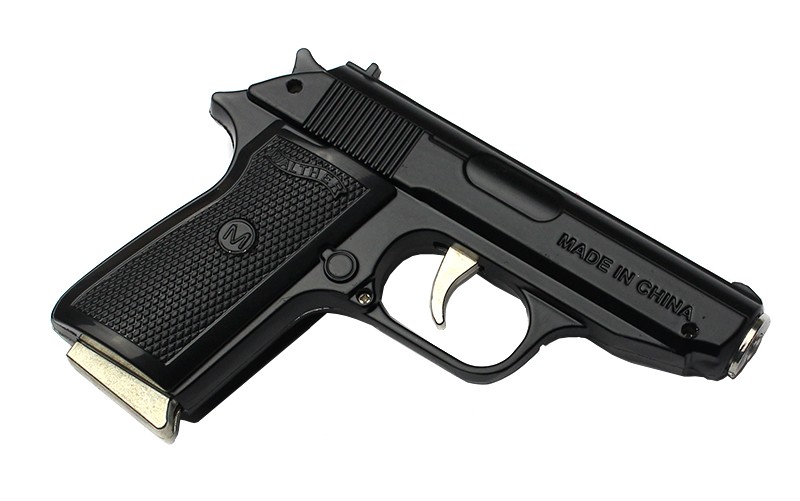 Зажигалка газовая пистолет с ножом Walther PPK (Турбо пламя) Зажигалка газовая пистолет с ножом Walther PPK (Турбо пламя)