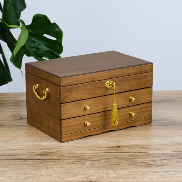 Шкатулка велика органайзер для прикрас, дерев’яна Шкатулка велика органайзер для прикрас, дерев’яна