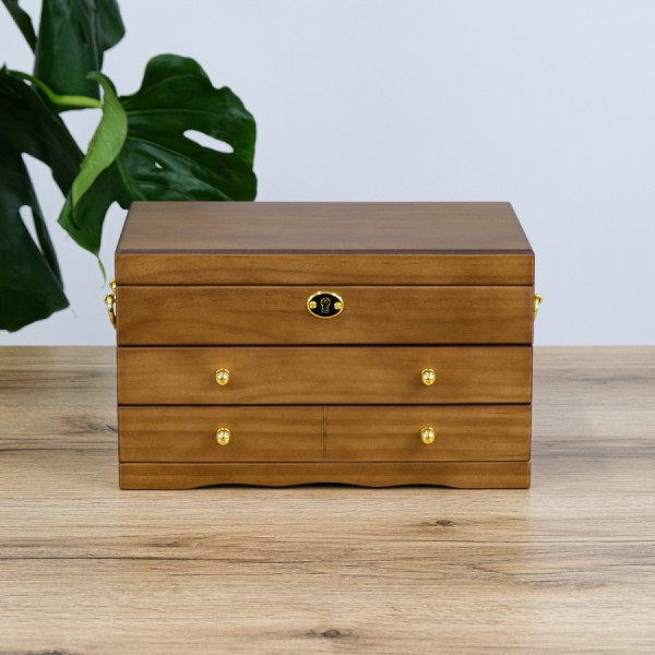 Шкатулка велика органайзер для прикрас, дерев’яна Шкатулка велика органайзер для прикрас, дерев’яна