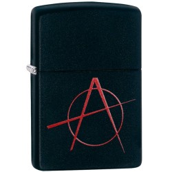  ZIPPO BLACK MATTE ANARCHY
