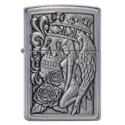  Zippo 207 Skull And Angel Emblem 49442