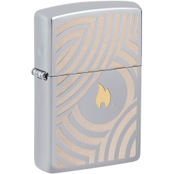   Zippo 250 Flame and Circles Design 46332