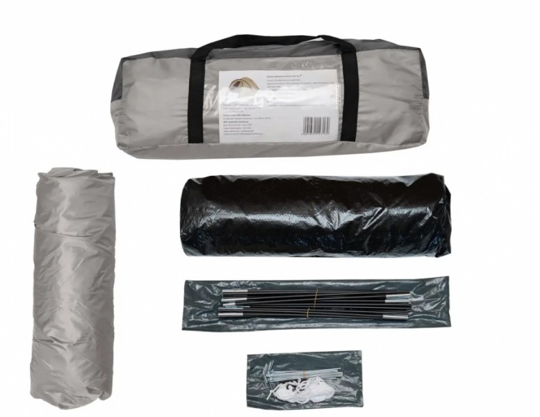 Туристичний намет тримісний Time Eco Travel-3, сіро-бежевий Туристичний намет тримісний Time Eco Travel-3, сіро-бежевий