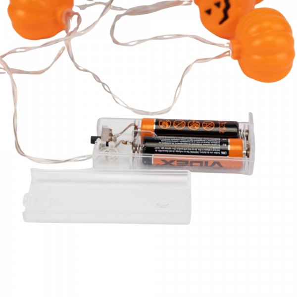 Светодиодная LED гирлянда с 10 элементами Тыквы 190 см Светодиодная LED гирлянда с 10 элементами Тыквы 190 см