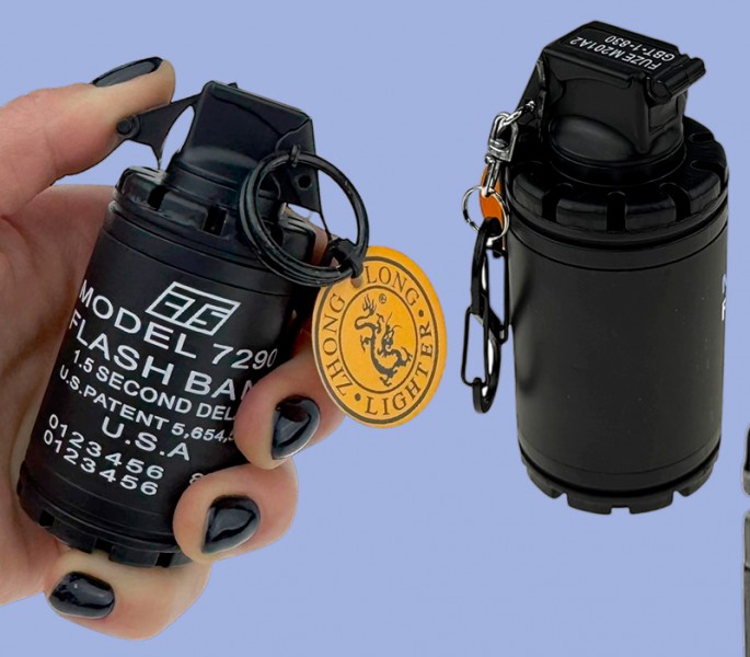 Запальничка Американська світлошумова граната Model 729 Запальничка Американська світлошумова граната Model 729