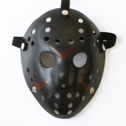 Маска Джейсона пластик (черная) Маска Джейсона пластик (черная)