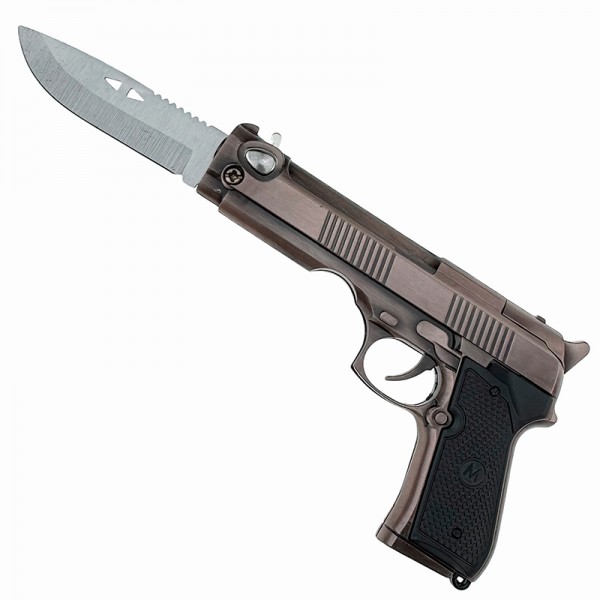 Сувенірний пістолет з ножем та запальничкою в коробці Сувенірний пістолет з ножем та запальничкою в коробці