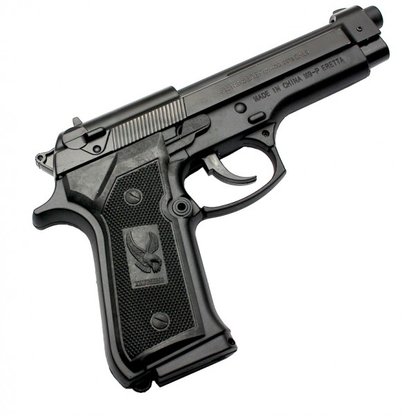 Зажигалка сувенирная Пистолет М-9 турбо-пламенем Зажигалка сувенирная Пистолет М-9 турбо-пламенем