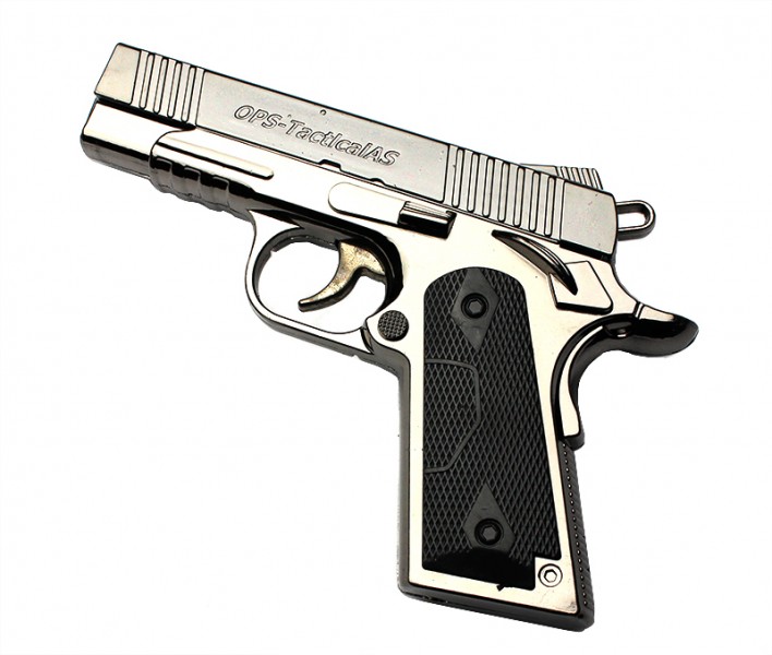 Зажигалка в форме пистолета OPS Tactical 818 Lighter с турбо-пламенем Зажигалка в форме пистолета OPS Tactical 818 Lighter с турбо-пламенем