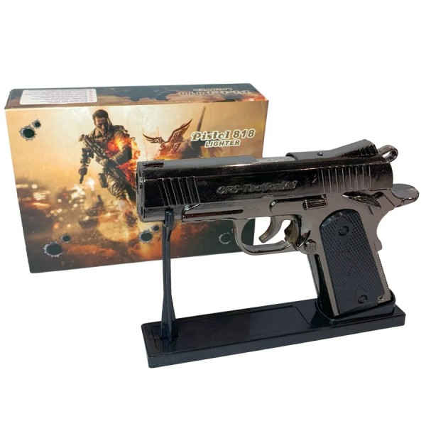 Зажигалка в форме пистолета OPS Tactical 818 Lighter с турбо-пламенем Зажигалка в форме пистолета OPS Tactical 818 Lighter с турбо-пламенем