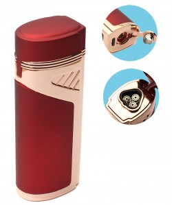 Газова Електронна Запальничка Lighter з 3 форсунками для сигар Газова Електронна Запальничка Lighter з 3 форсунками для сигар