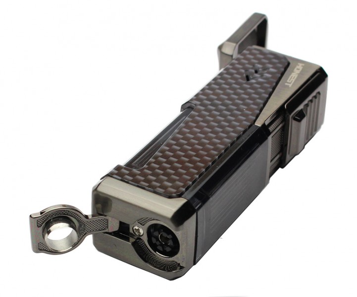 Запальничка HONEST з 4 форсунками для сигар з пробійником Запальничка HONEST з 4 форсунками для сигар з пробійником