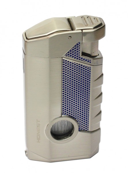 Подарункова Запальничка HONEST з 3 форсунками для сигар з пробійником Подарункова Запальничка HONEST з 3 форсунками для сигар з пробійником