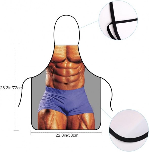 Чоловічий фартух Бодібілдер Чоловічий фартух Бодібілдер
