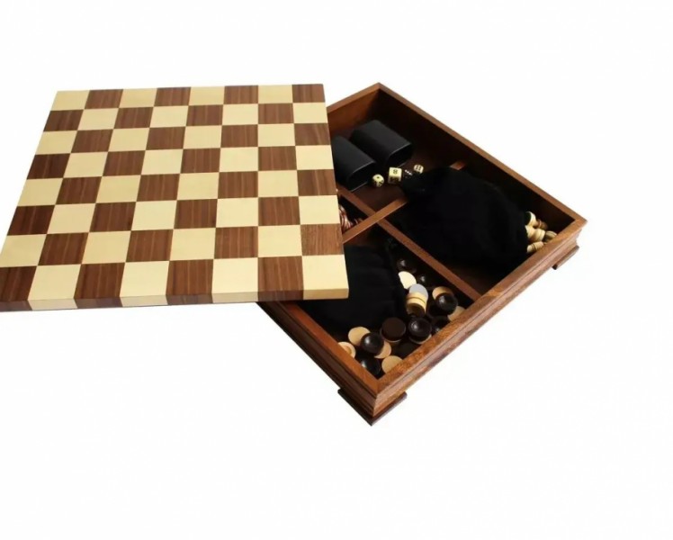 Набір 3 в 1 шахи, шашки, нарди ITALFAMA G462 Набір 3 в 1 шахи, шашки, нарди ITALFAMA G462