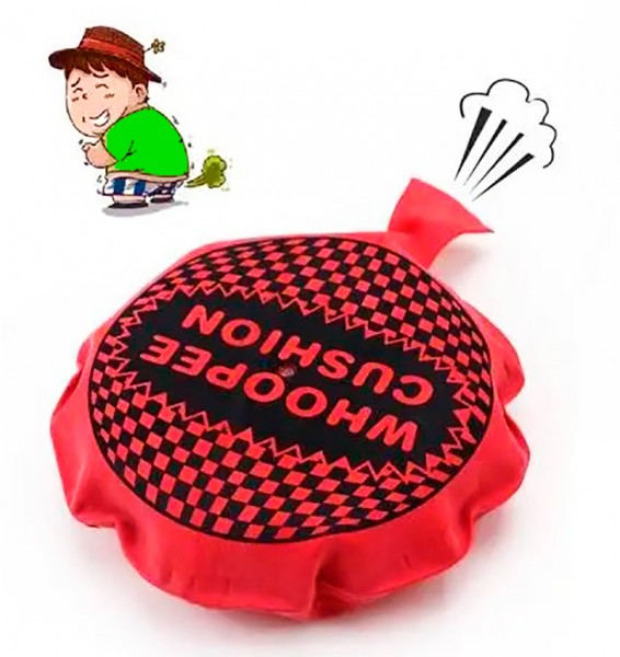 Подушка пердушка 15см , червона Подушка пердушка 15см , червона