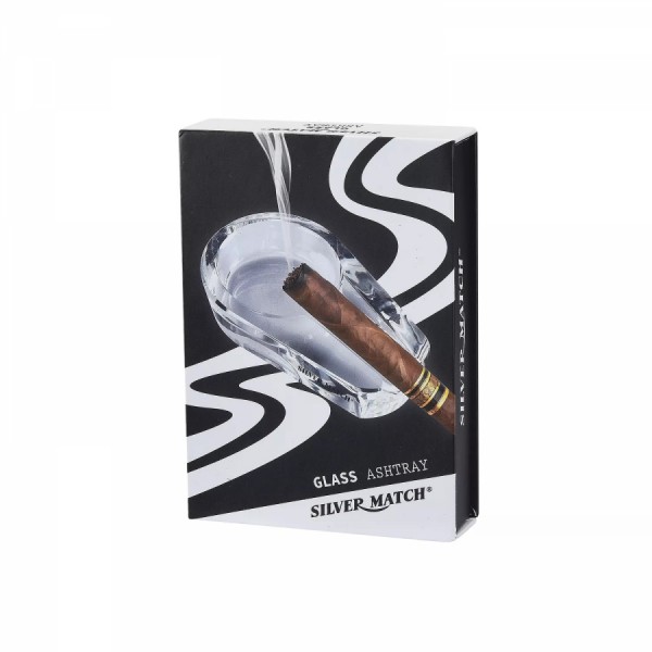 Попільничка для сигари Silver Match CIGAR GLASS ASHTRAY WHITE скло Попільничка для сигари Silver Match CIGAR GLASS ASHTRAY WHITE скло