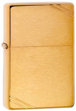   Zippo Vintage Brushed Fin Brass 240 