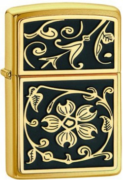   GOLD FLORAL FLUSH EMBLEM 2090303