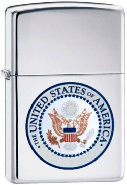   Zippo US Seal High Brushed Chrome 24347