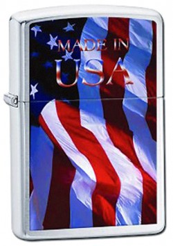 Запальничка ZIPPO 200 MADE IN USA FLAG 24797 Запальничка ZIPPO 200 MADE IN USA FLAG 24797
