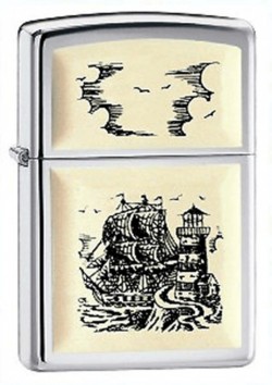  SCRIMSHAW SHIP HIGH POLISH CHROME 359